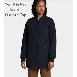 The North Face Women's Navy Parka Jacket Coat - XL, Xtra Large New With Tags